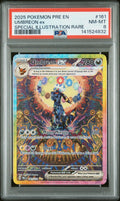 2025 Pokemon Scarlet and Violet Prismatic Evolutions Special Illustration Rare Umbreon Ex #161 PSA 8