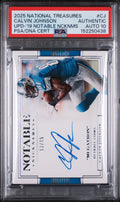2025 Panini National Treasures Update Upd-'19 Notable Ncknms Calvin Johnson #CJ /15 PSA 0