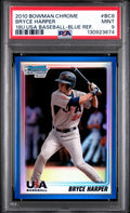2010 Bowman Chrome 18u USA Baseball Blue Refractor Bryce Harper #18BC8 /250 PSA 9