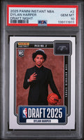 2025 Panini Instant Draft Night Dylan Harper #NBADN2 /5547 PSA 10