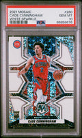 2021 Panini Mosaic White Sparkle Cade Cunningham #260 PSA 10