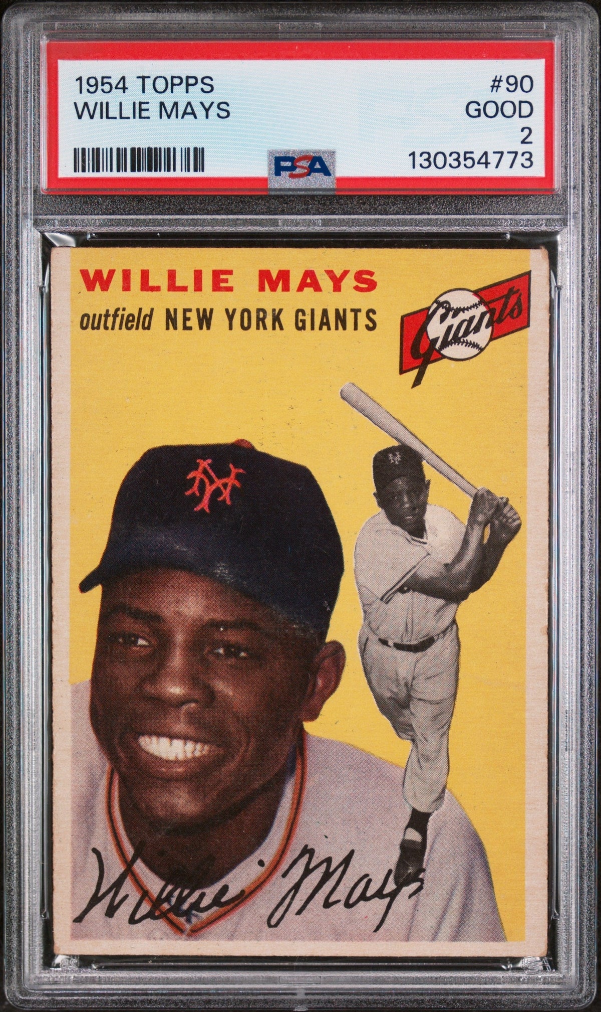 1954 Topps Willie Mays #90 PSA 2