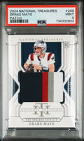 2024 National Treasures Patch Drake Maye #208 /99 PSA 9