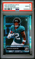 2025 Donruss Optic '15 Retro Dragon Travis Hunter #5 /24 PSA 10