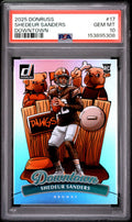 2025 Panini Donruss Downtown Shedeur Sanders #17 PSA 10