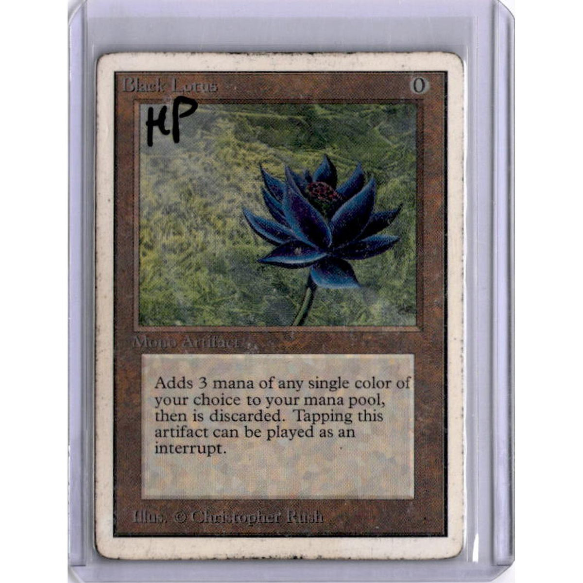Black Lotus (HP) [Unlimited Edition] [PICS] (Heavy Play [pics])
