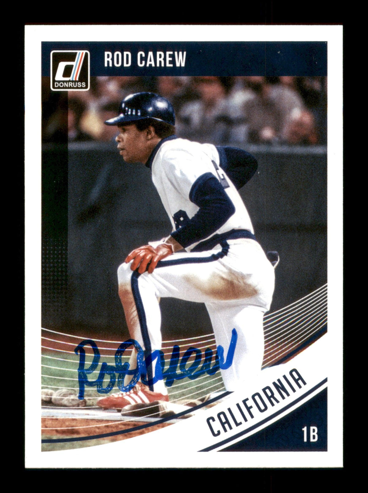 Rod Carew Autographed 2018 Donruss  Card #123 Minnesota Twins SKU #186798