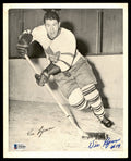 Vic Lynn Autographed 1945-54 Quaker Oats 8x10 Photo Toronto Maple Leafs Beckett BAS #Y92494