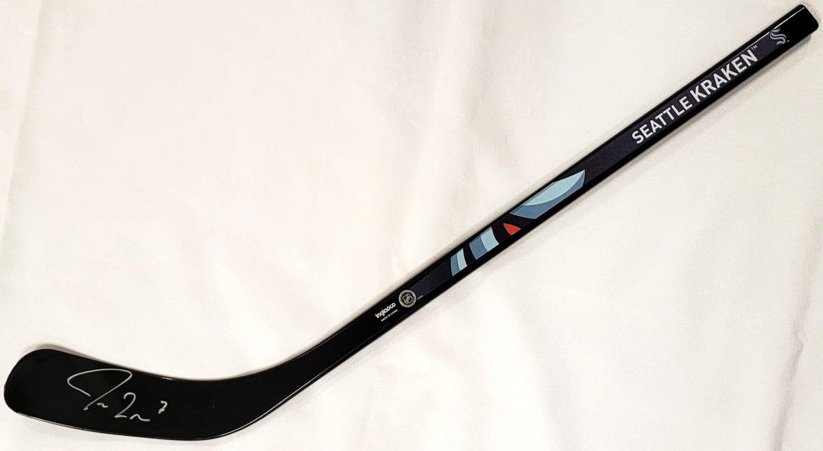 Jordan Eberle Autographed Black Inglasco 24" Mini Stick Seattle Kraken Fanatics Holo #B296098