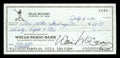 Willie McCovey Autographed 2.75x6 Check San Francisco Giants 1434 SKU #201489