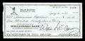 Willie McCovey Autographed 2.75x6 Check San Francisco Giants 1428 SKU #201495