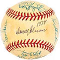 1978 Mariners Team Signed Autographed MacPhail AL Baseball With 25 Sigs