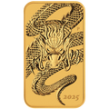 2025 1 oz Gold Perth Mint Dragon Rectangular Coin