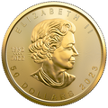 2023 1 oz Canadian Gold Maple Leaf Coin BU