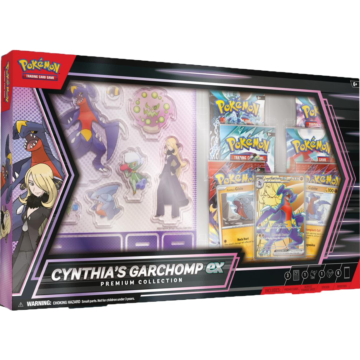 Cynthia's Garchomp ex Premium Collection (Factory Sealed Case of 6 Boxes (FREE Double Box Shipping*))