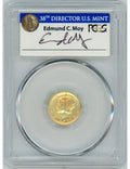 2016-W 10C Mercury Dime Gold 100th Anniversary PCGS SP70 Ed Moy Signed