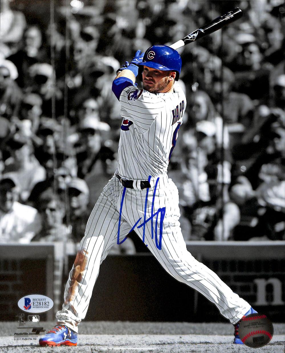 Ian Happ Autographed 8x10 Photo Chicago Cubs Spotlight Beckett BAS Stock #135374
