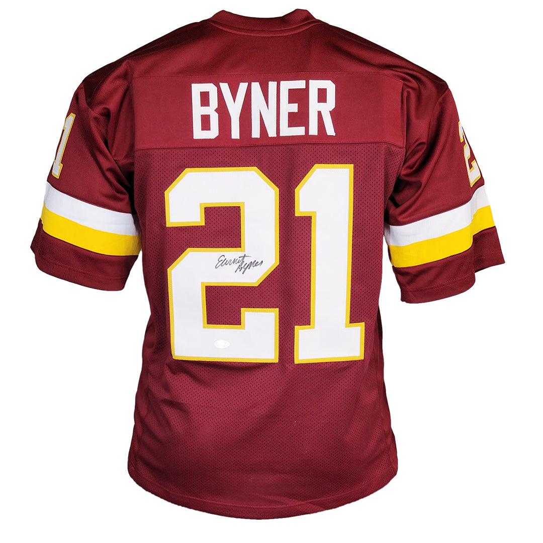 Earnest Byner Signed Washington Pro Red Football Jersey (JSA)