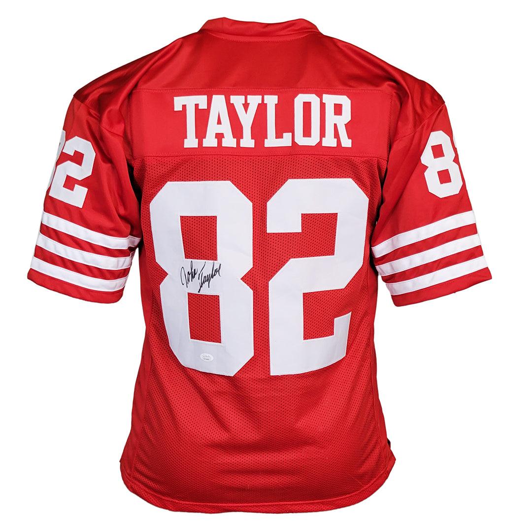John Taylor Signed San Francisco Red Football Jersey (JSA)