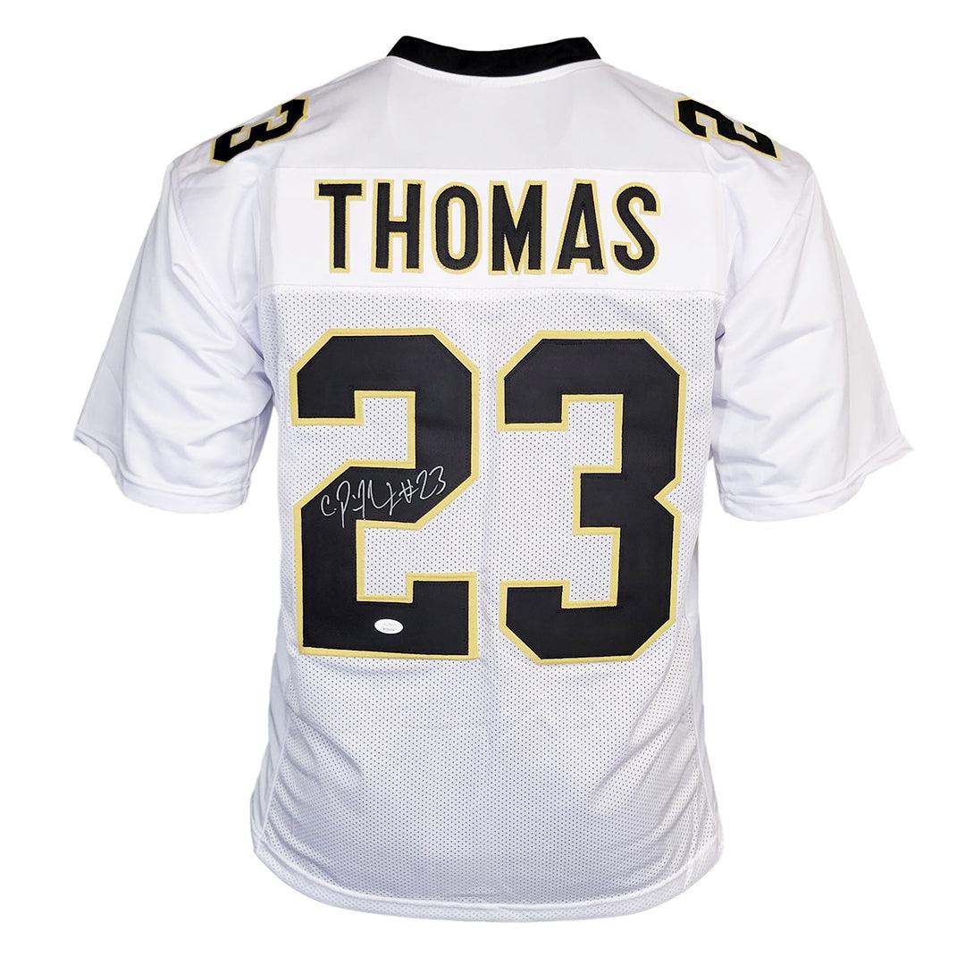 Pierre Thomas Signed New Orleans White Football Jersey (JSA)