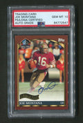 2000 Joe Montana PSA/DNA Certified Autograph Hall of Fame Signed Football Card