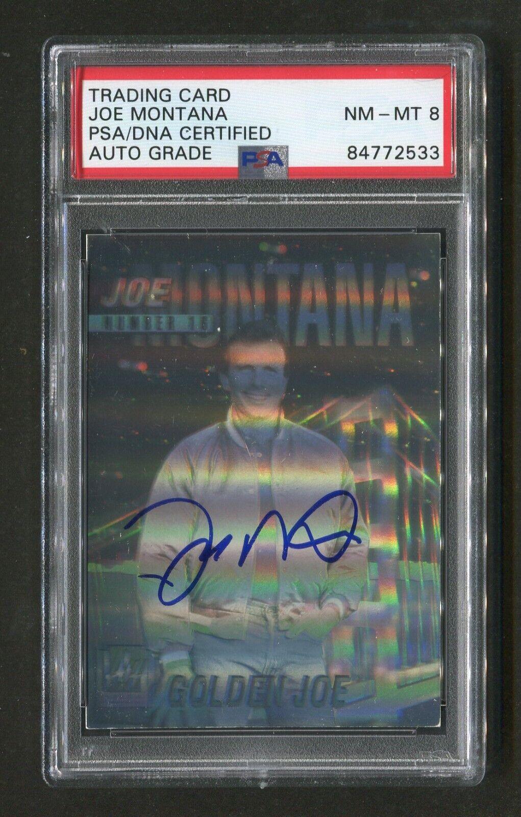 1991 Joe Montana PSA/DNA Authentic Autograph Arena Hologram Signed Football Card