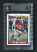 1991 Joe Montana BGS Authentic Autograph Topps Signed Football Card