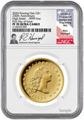 2024-W 230th Anniversary Flowing Hair Gold Dollar FDI NGC PF70UCAM Harrigal