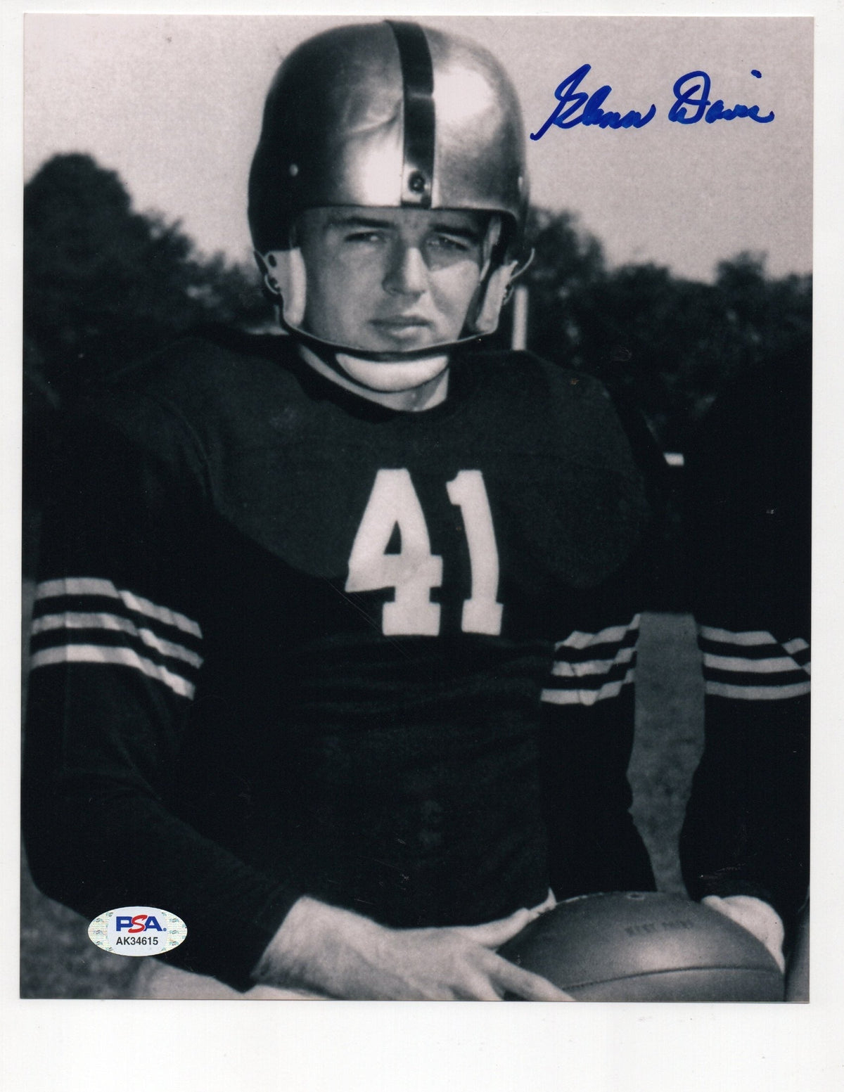 Glenn Davis Signed 8x10 Photo (PSA AK34615)