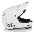 6D Helmets ATB-3 Full Face Helmet - Solid - White (White / X-Large)