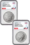 2026-W Morgan and Peace Dollar Enhanced 2-Coin Set NGC MS70 FDI Congress 250 Label