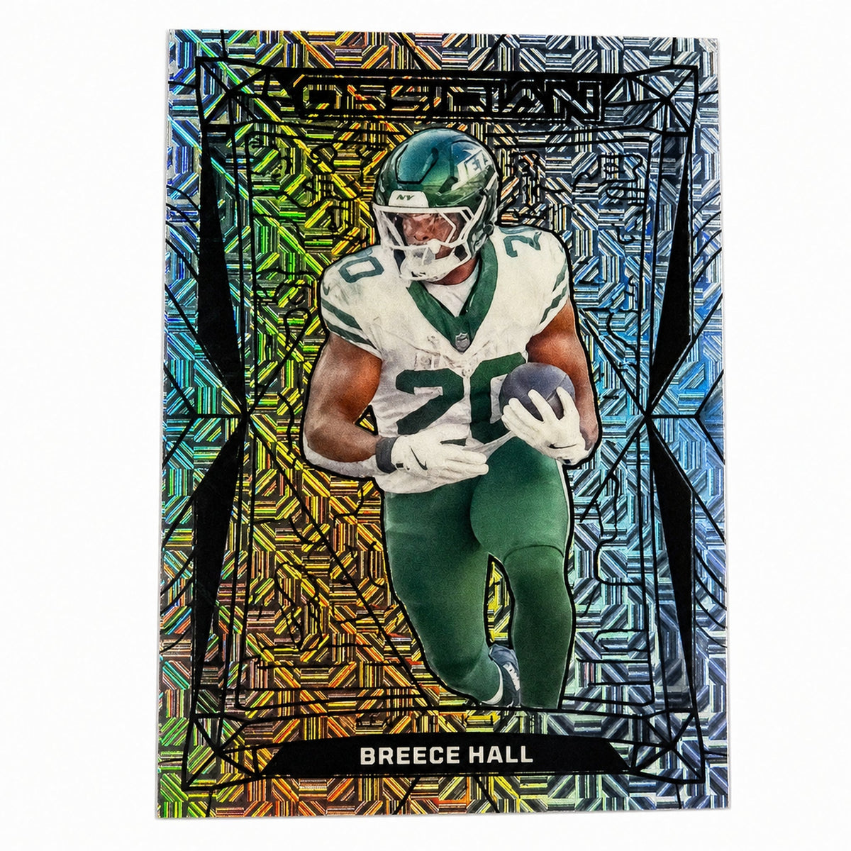 2024 Panini Obsidian 152 Breece Hall Obsidian Jets