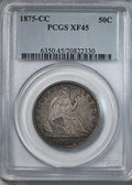 1875-CC Liberty Seated Half Dollar 50C PCGS XF45