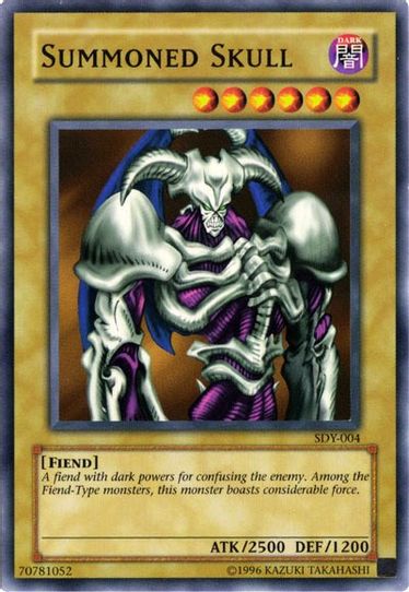 Summoned Skull (Sample Promo) (SDY-004) [Starter Deck: Yugi] (Damaged Unlimited)