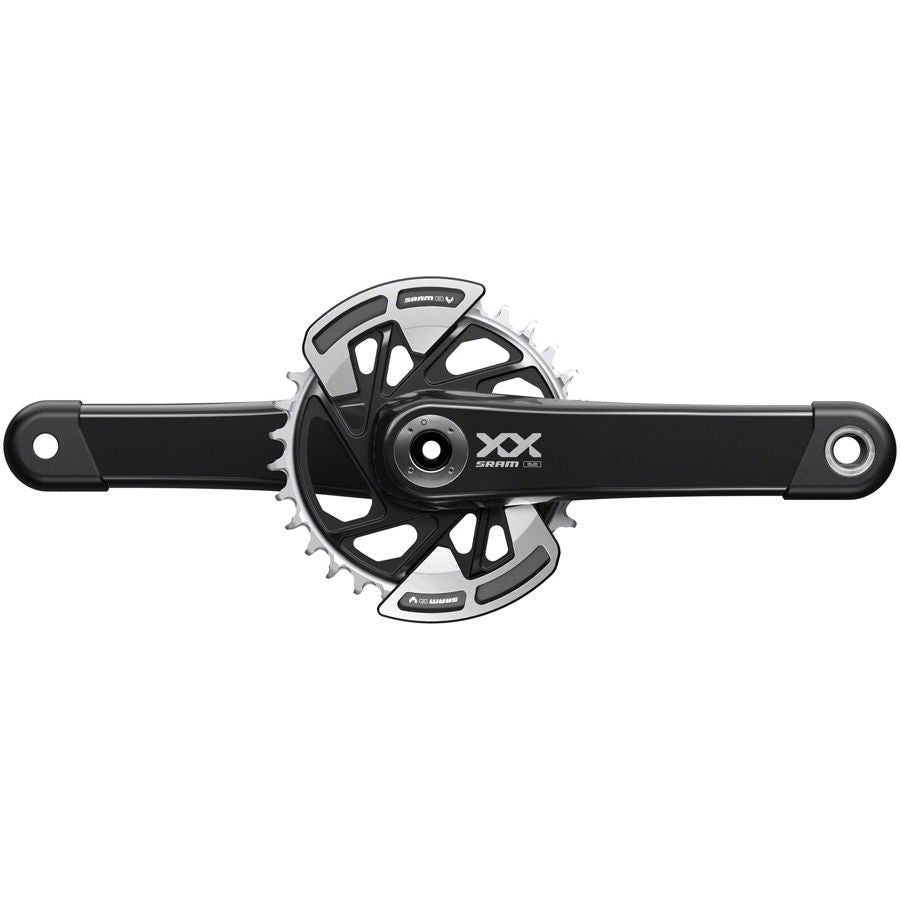 SRAM XX Eagle T-Type Wide Crankset (Crankset - 170mm 12-speed 32t Chainring Direct Mount 2-guards Dub Spindle Interface Blk)