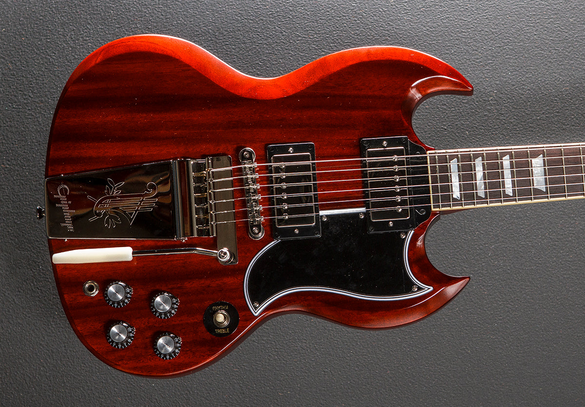"Inspired by Gibson Custom" 1964 SG Standard Reissue w/Maestro Vibrola - Cherry Red