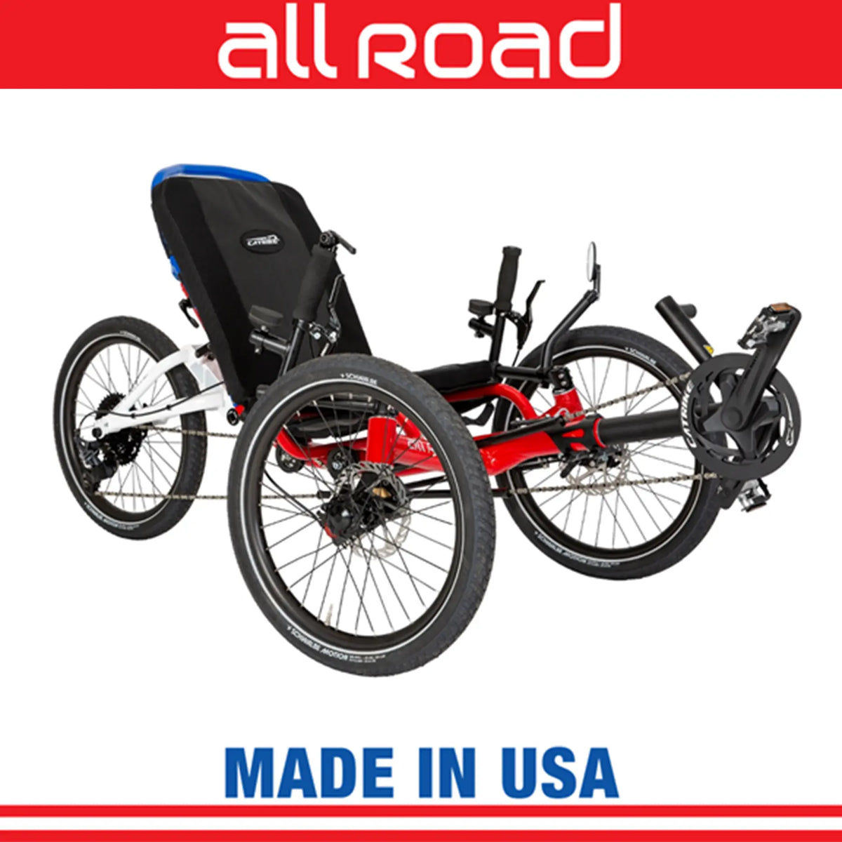 Catrike All Road Recumbent Trike (Firefly Yellow)