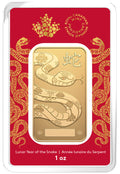 2025 1 oz Gold Bar Lunar Year of the Snake