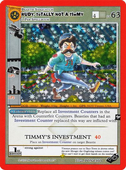 Rudy, Totally Not a Timmy [Miscellaneous Promos] (Moderately Played Holo)