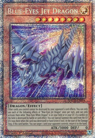 Blue-Eyes Jet Dragon (Starlight Rare) (BACH-EN004) [Battle of Chaos] (Lightly Played 1st Edition)