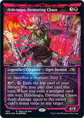 Hidetsugu, Devouring Chaos (Neon Red) (429) [Kamigawa: Neon Dynasty] (Moderately Played Foil)