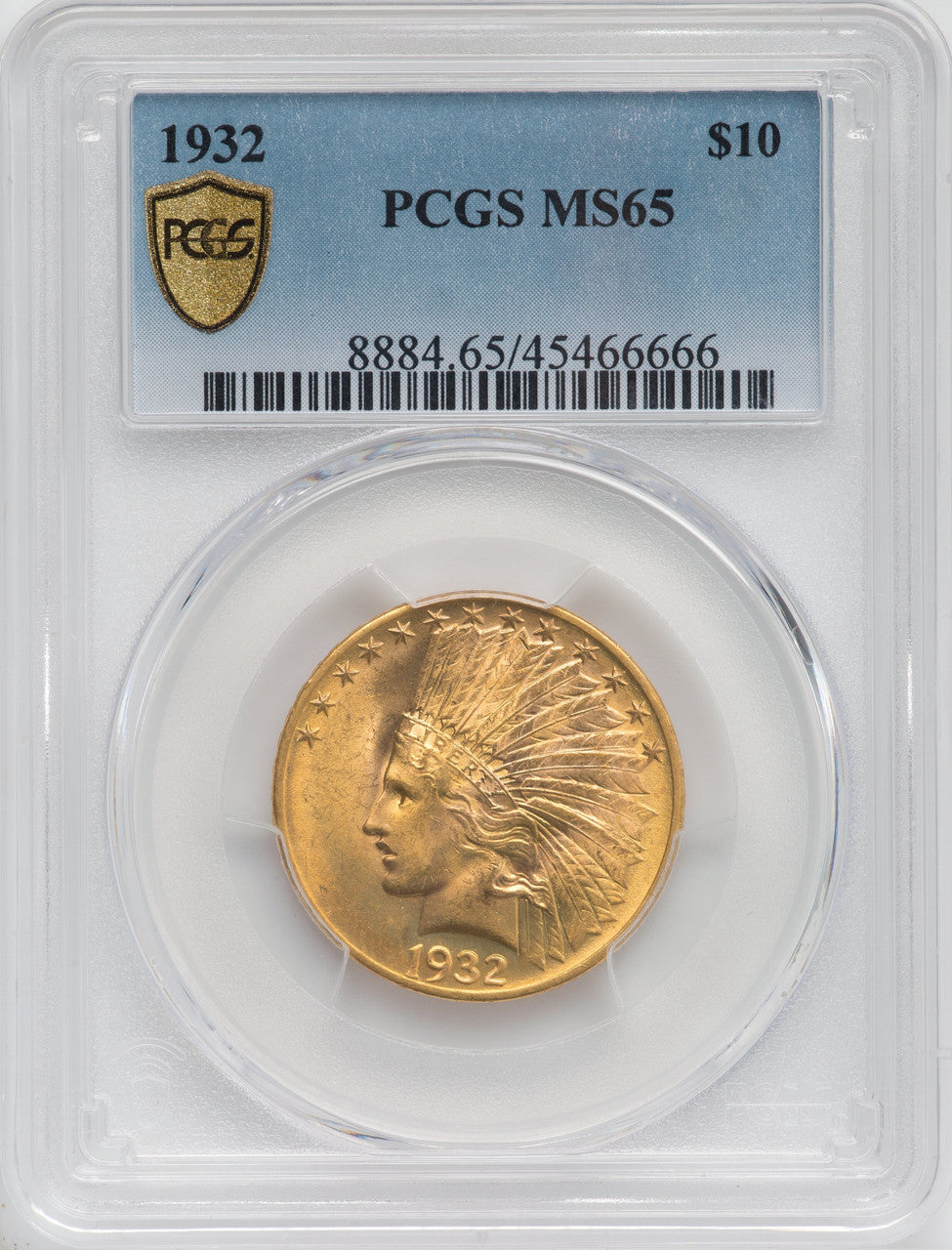 1932 $10 Indian Eagle PCGS MS65