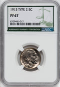 1913 5C Type Two Proof Buffalo Nickel NGC PR67