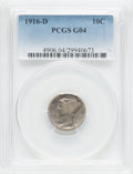 1916-D 10C Mercury Dime PCGS G4