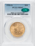 1910-D $10 CAC Indian Eagle PCGS MS63