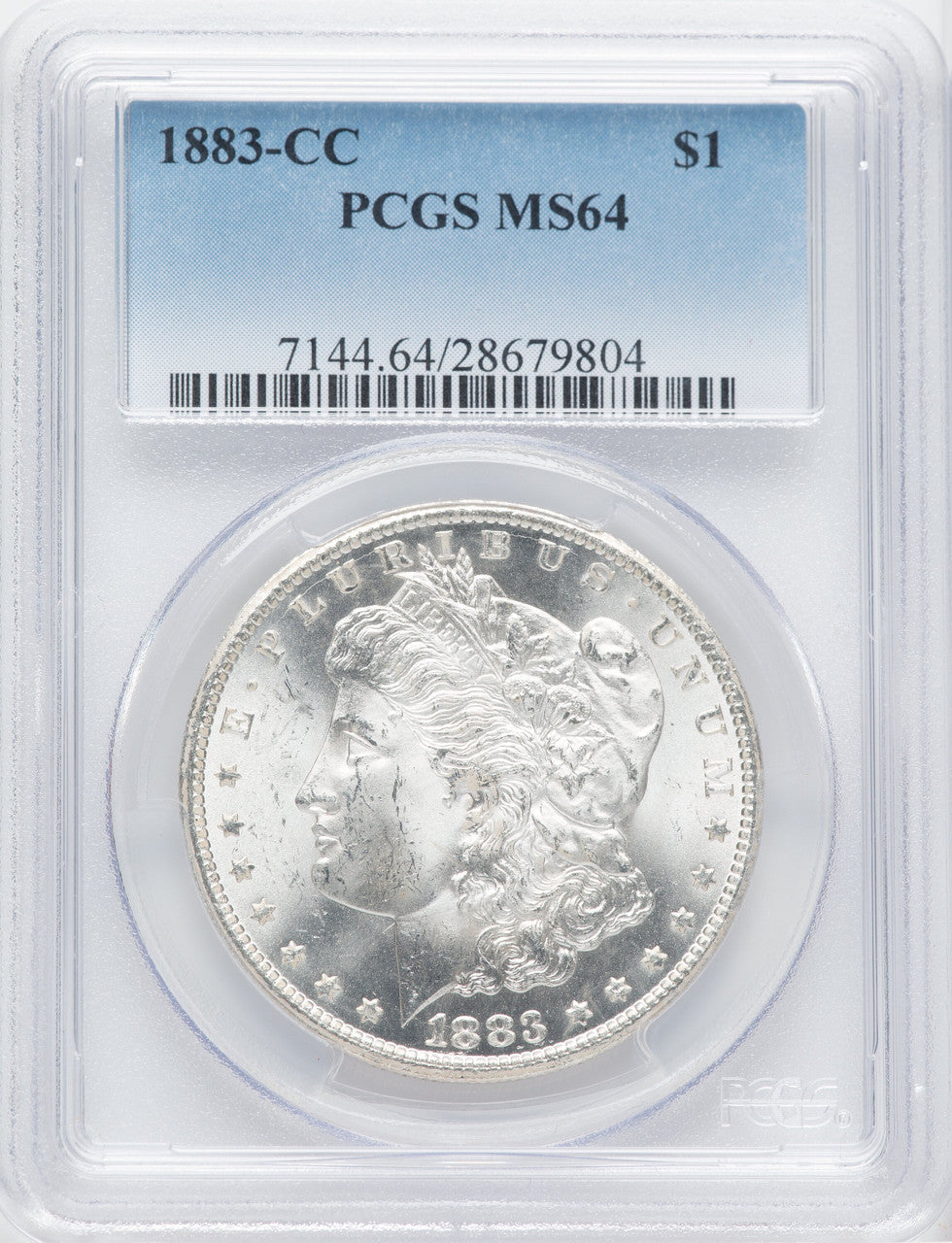 1883-CC $1 Morgan Dollar PCGS MS64