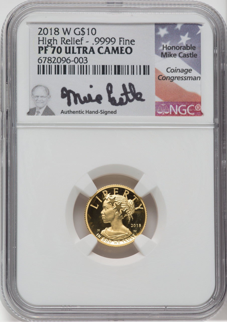 2018-W $10 American Liberty High Relief NGC PF70