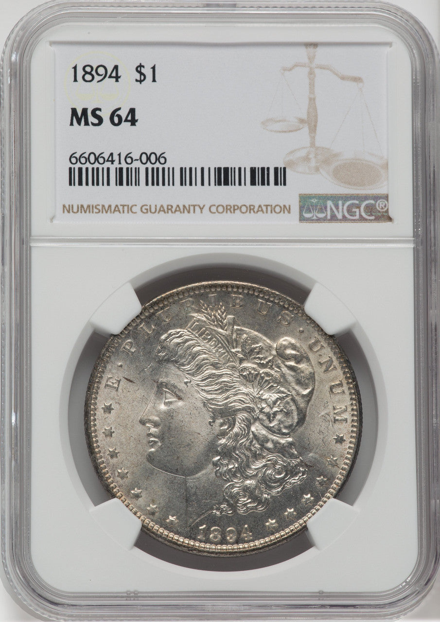 1894 $1 Morgan Dollar NGC MS64