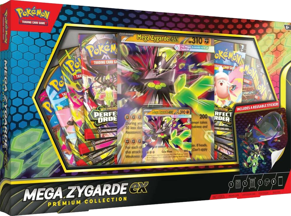 Mega Zygarde ex Premium Collection (Factory Sealed Case of 6 Boxes (FREE Double Box Shipping))