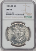 1885-CC $1 Morgan Dollar NGC MS62